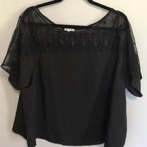 Lace and mesh top